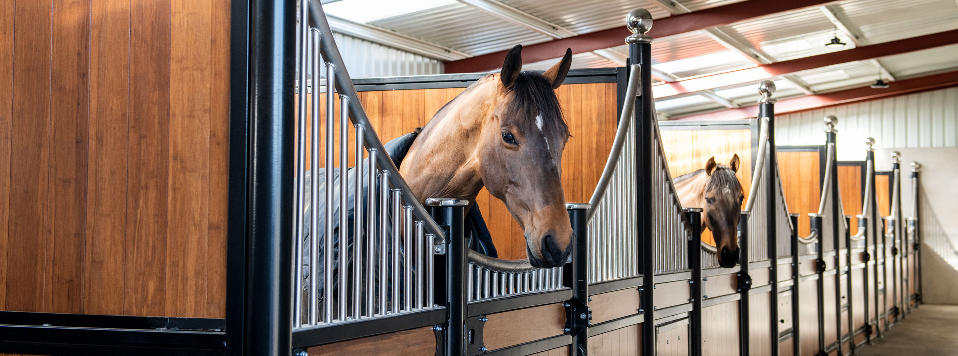 Stainless top stables